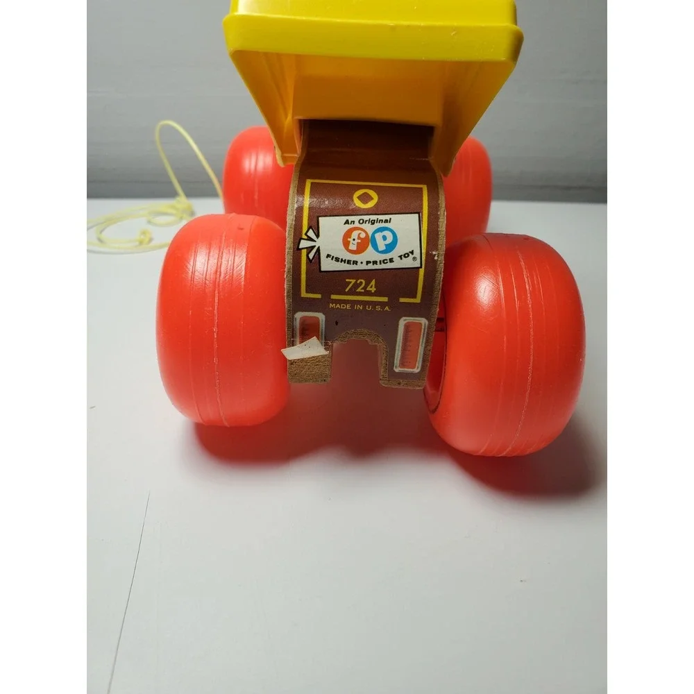 Vintage Fisher Price Clown Jalopy Car 724 Noise Kids‎ Toy Baby Fun